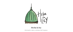 Logo del newsletter "Hecha la ley"